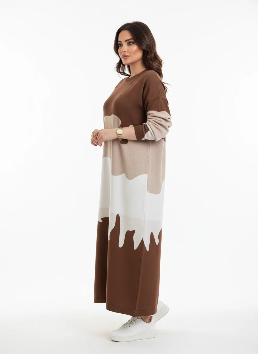 Color Block Maxi Dress