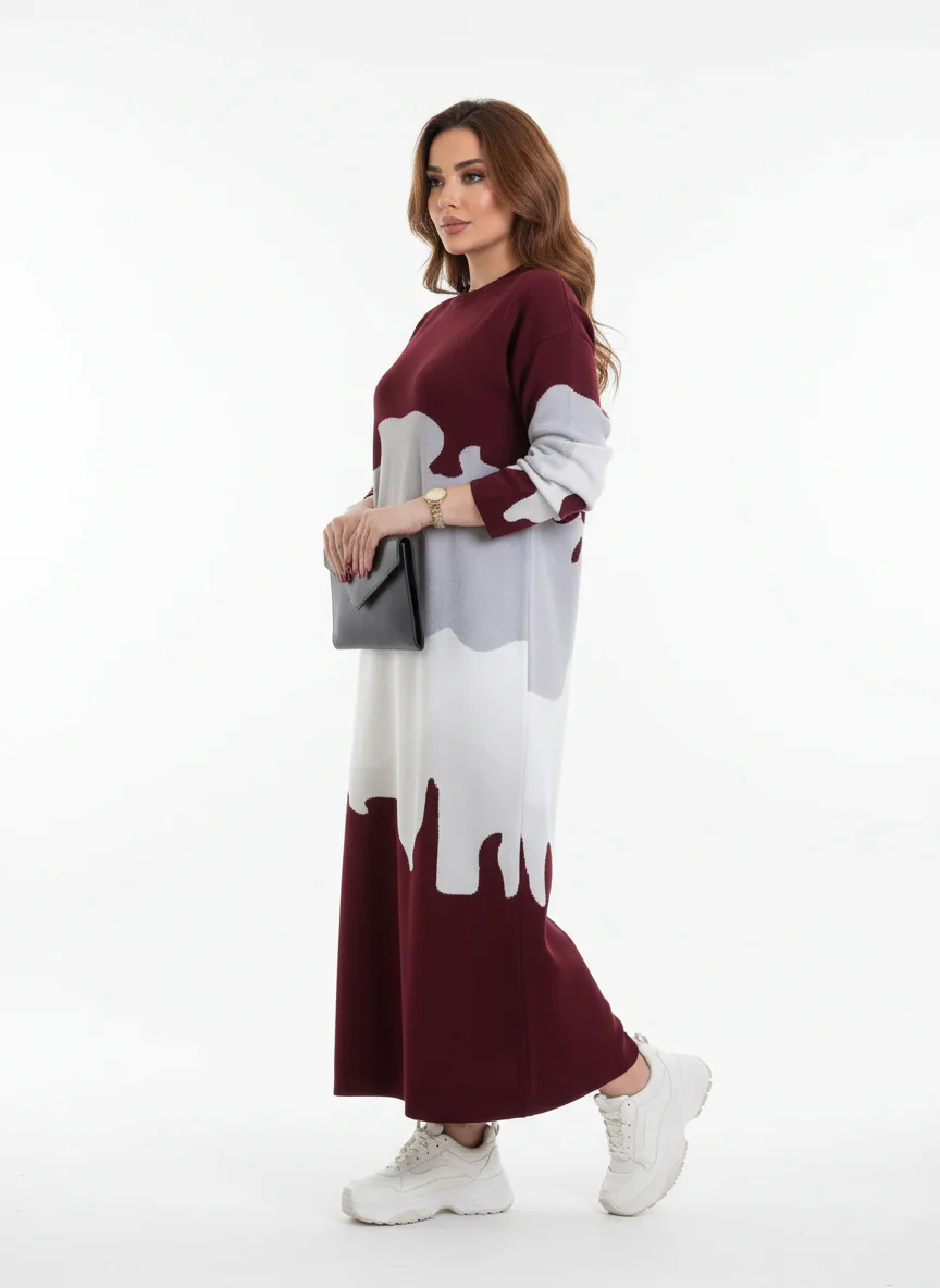 Color Block Maxi Dress - Image 3