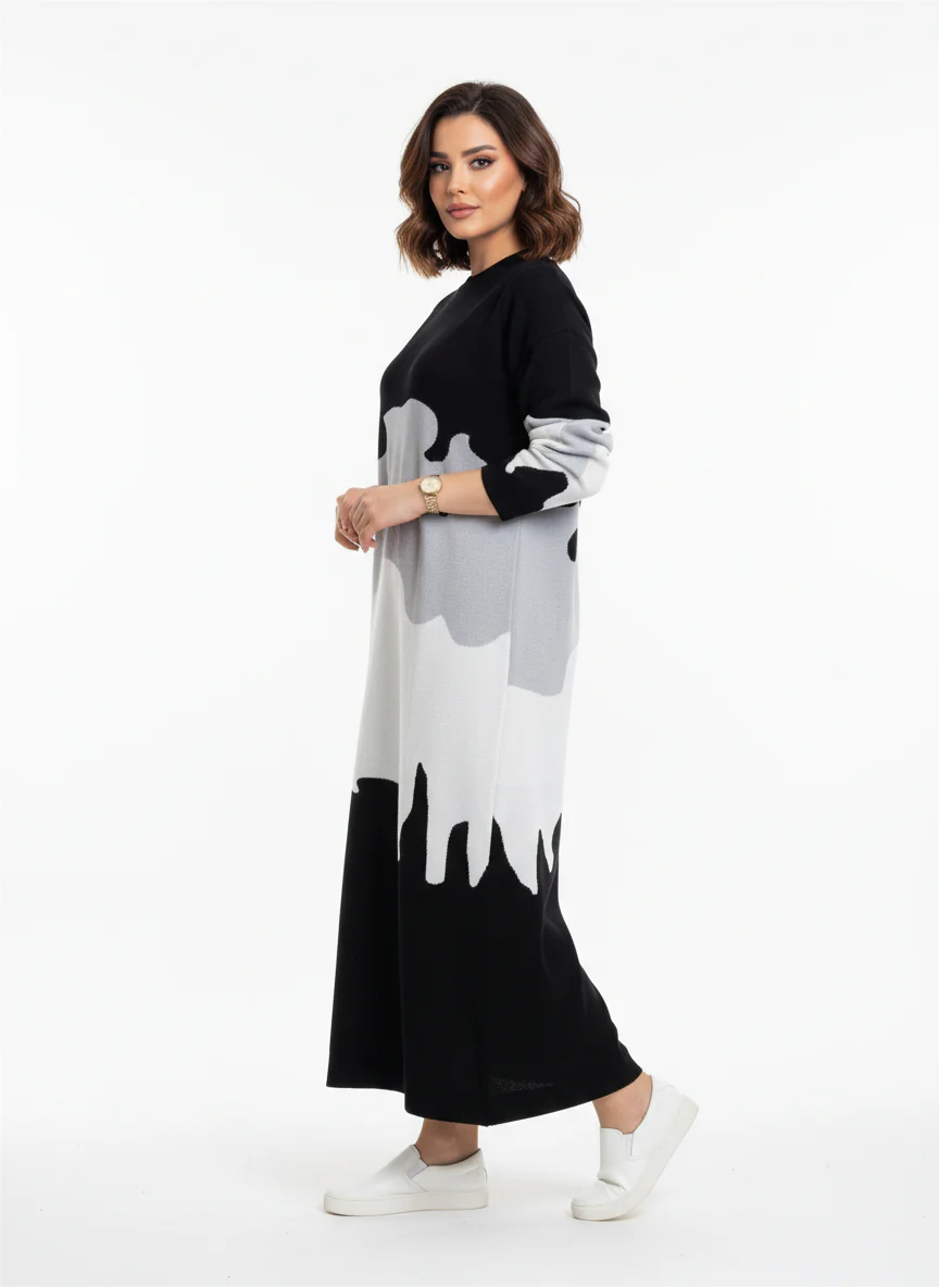 Color Block Maxi Dress - Image 8