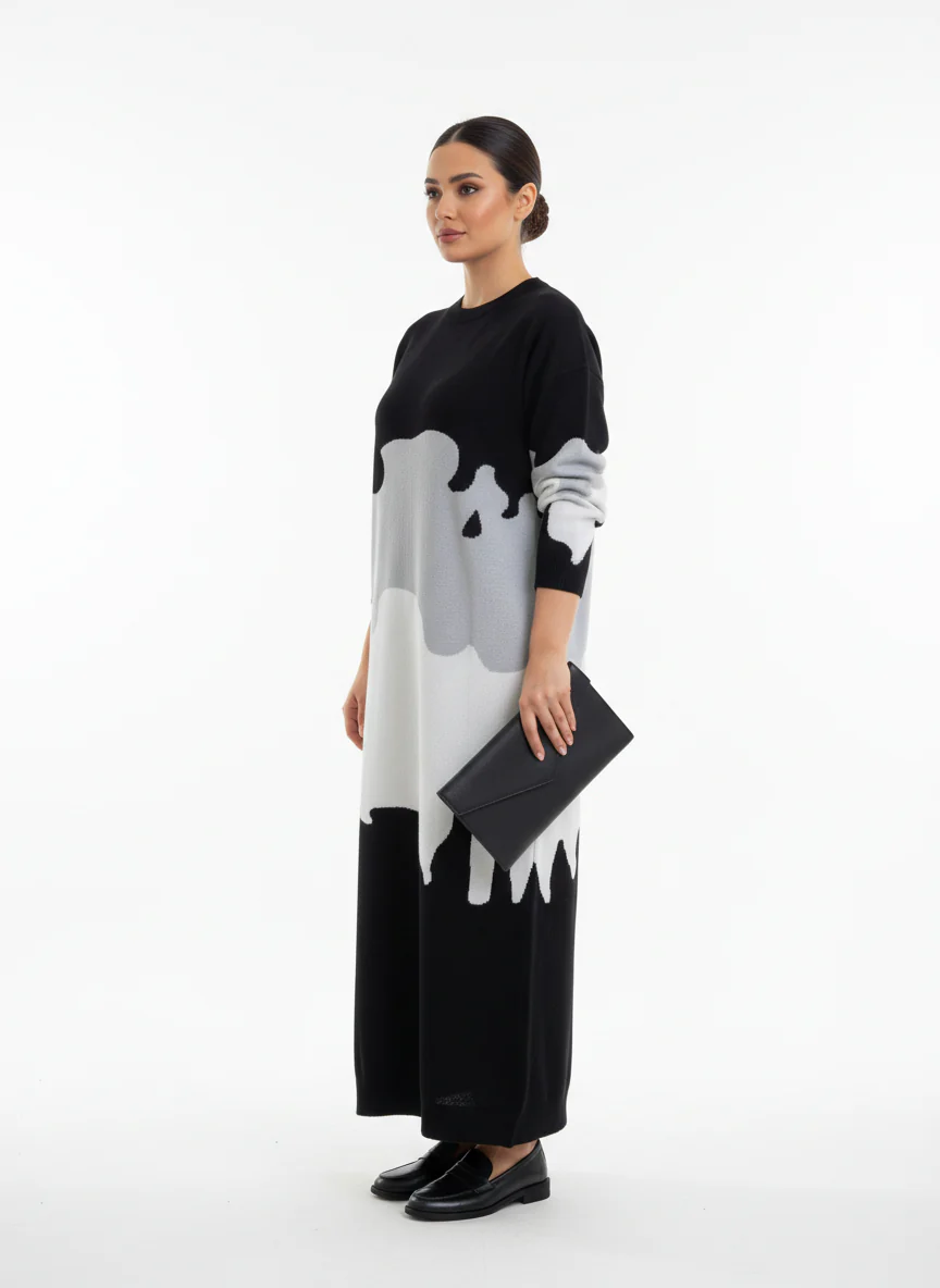 Color Block Maxi Dress - Image 9