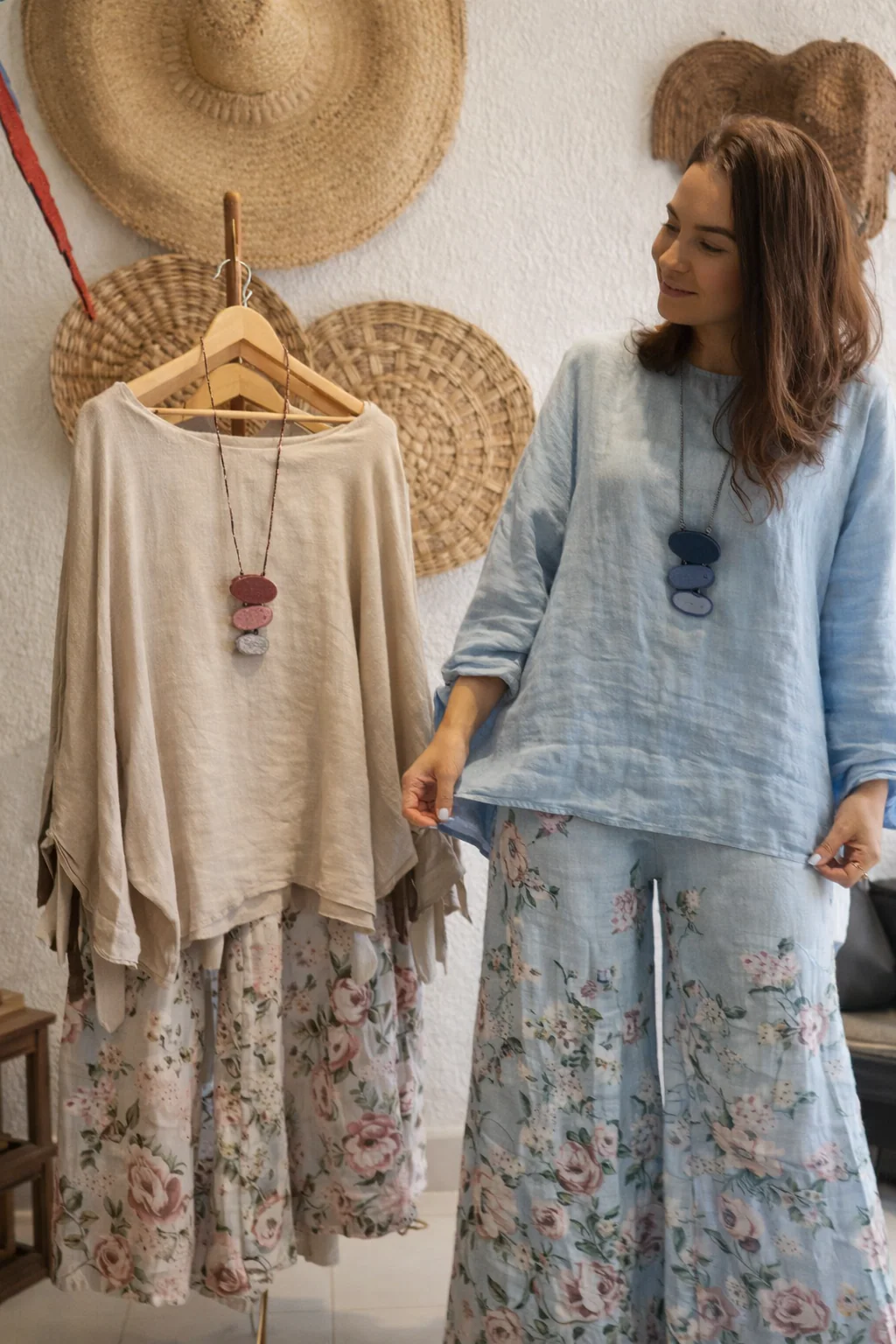 Floral Flow Lounge Set (printed linen) - Image 3
