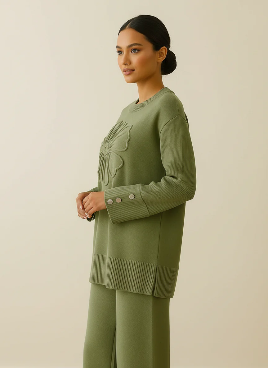 Floral Texture Two-Piece Set - Image 10