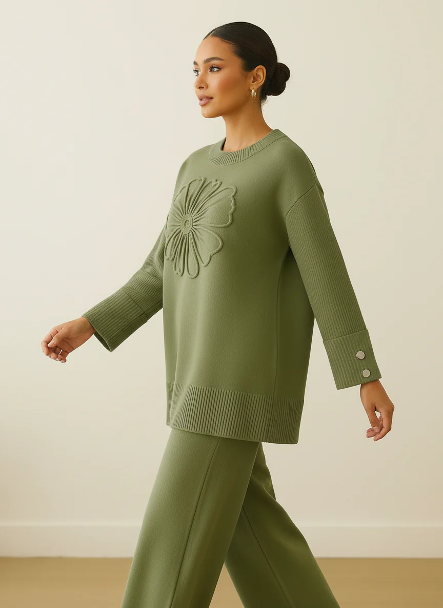 Floral Texture Two-Piece Set - Image 11