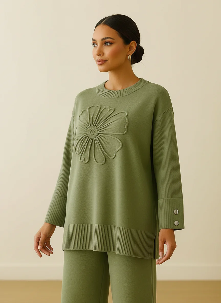 Floral Texture Two-Piece Set - Image 16