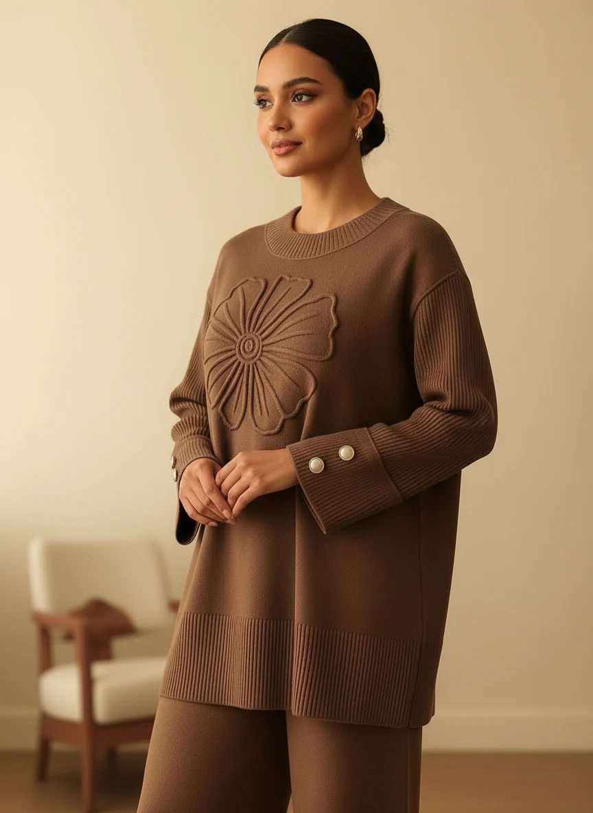 Floral Texture Two-Piece Set - Image 17