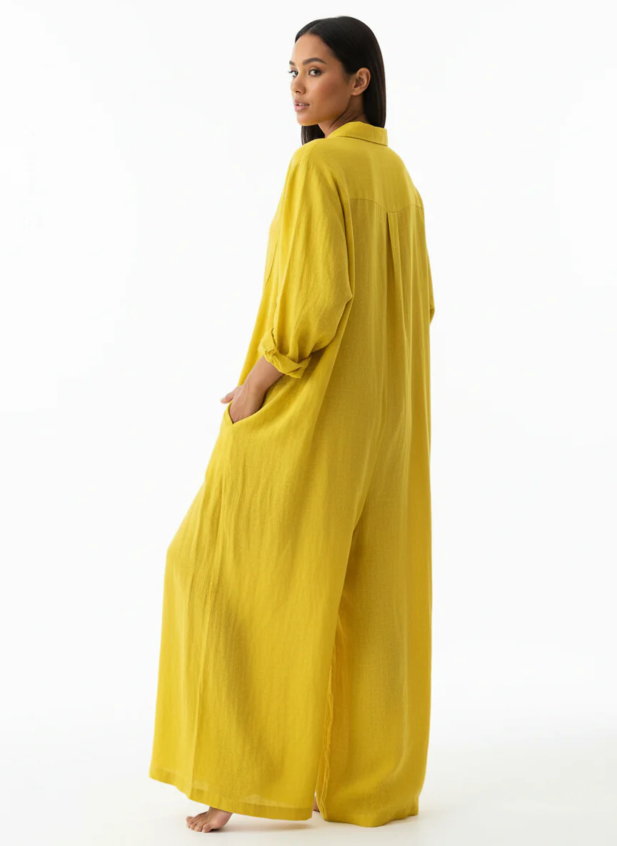 Linen Flow Maxi jumpsuit - Image 5
