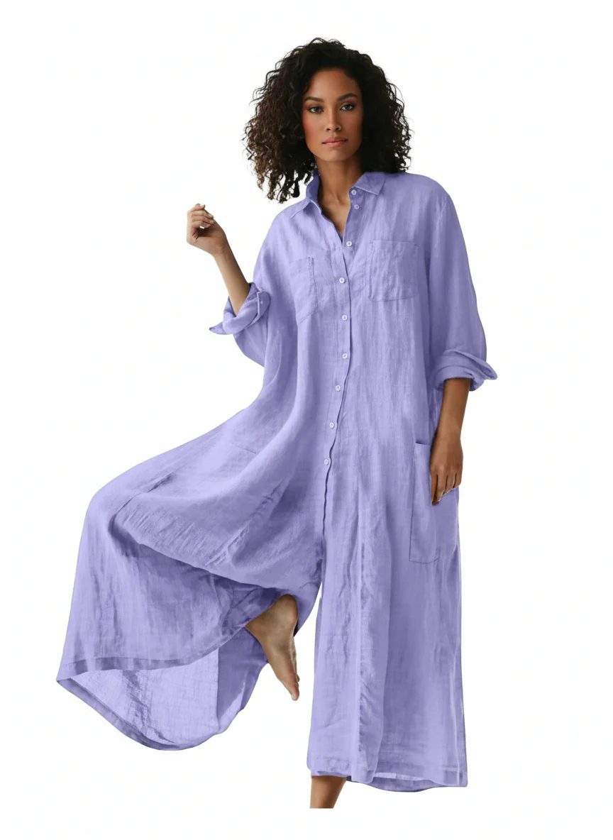 Linen Flow Maxi jumpsuit - Image 6