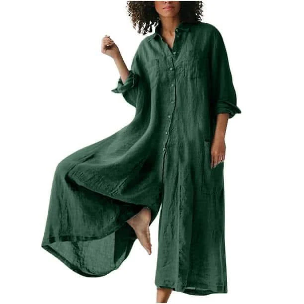 Linen Flow Maxi jumpsuit - Image 7