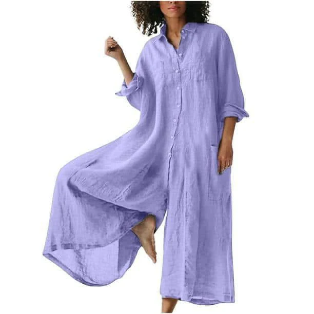 Linen Flow Maxi jumpsuit - Image 8