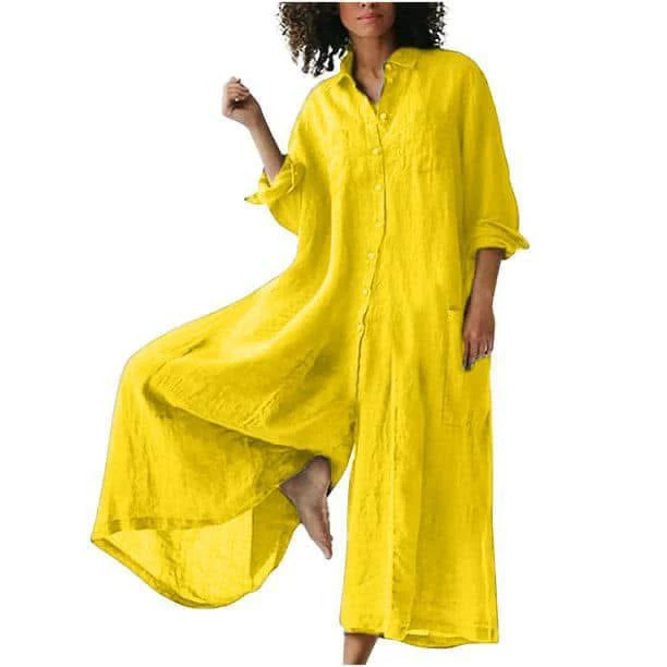 Linen Flow Maxi jumpsuit - Image 9
