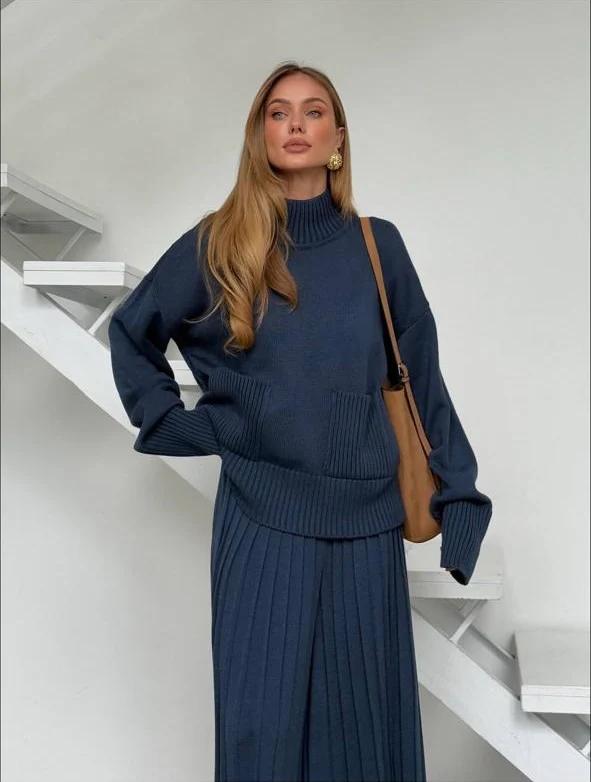 Oversized Knit Sweater Set  – 2 Pieces - Image 4