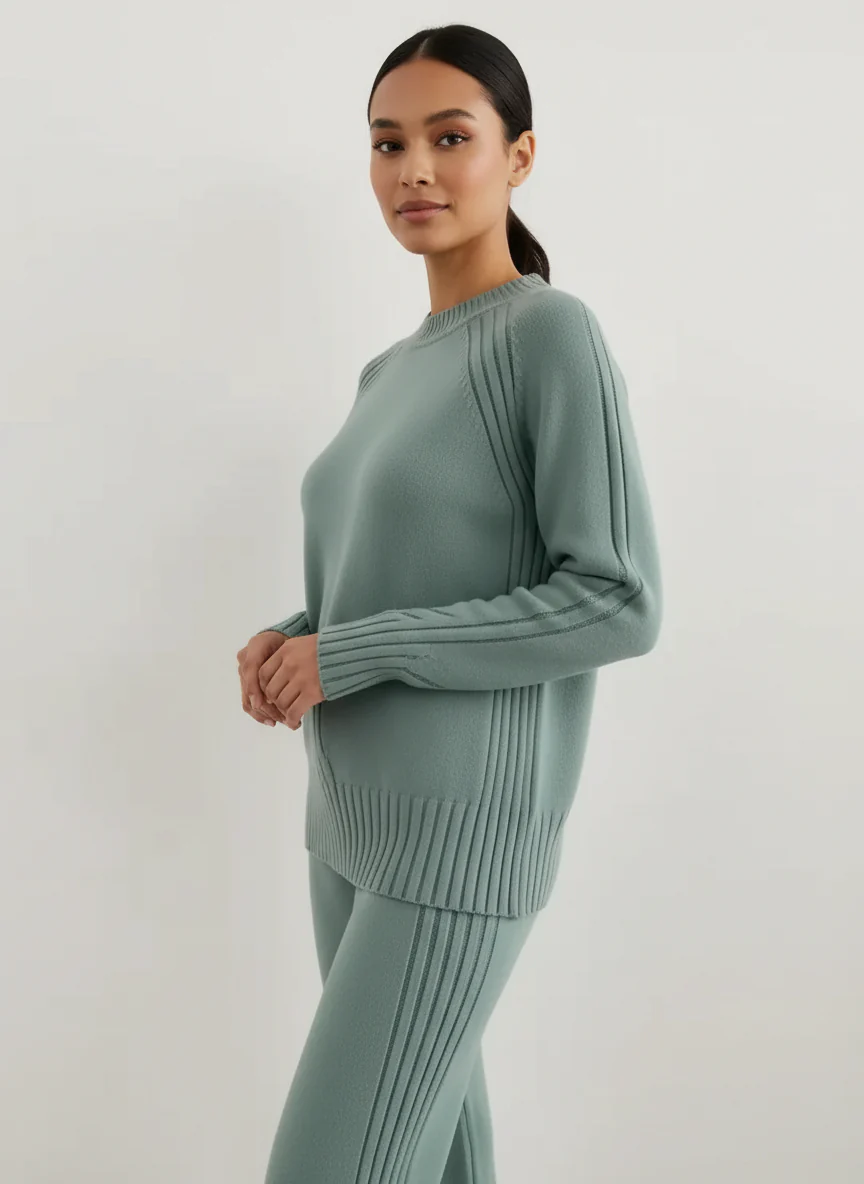 Ribbed Winter Knit Set – 2 Pieces - Image 10