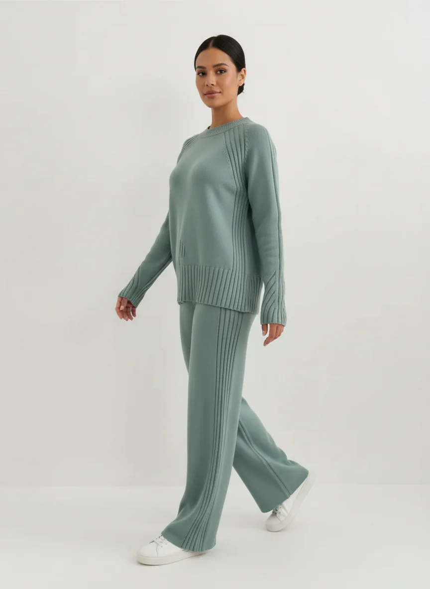 Ribbed Winter Knit Set – 2 Pieces - Image 11