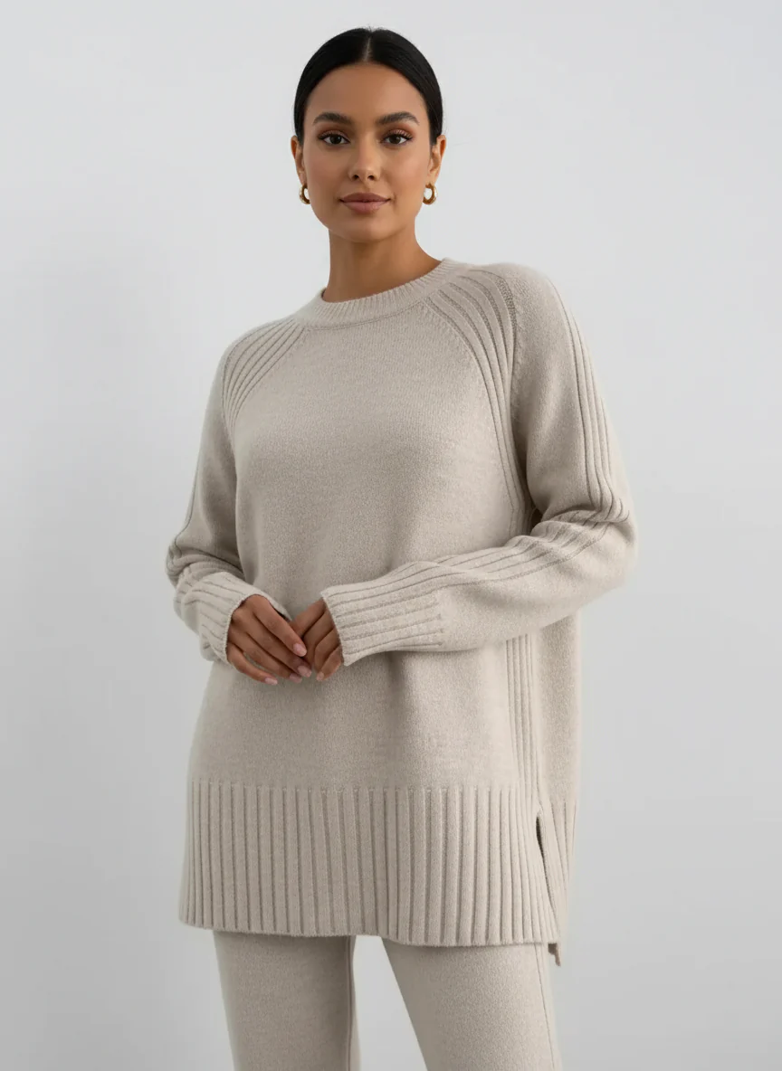 Ribbed Winter Knit Set – 2 Pieces - Image 15