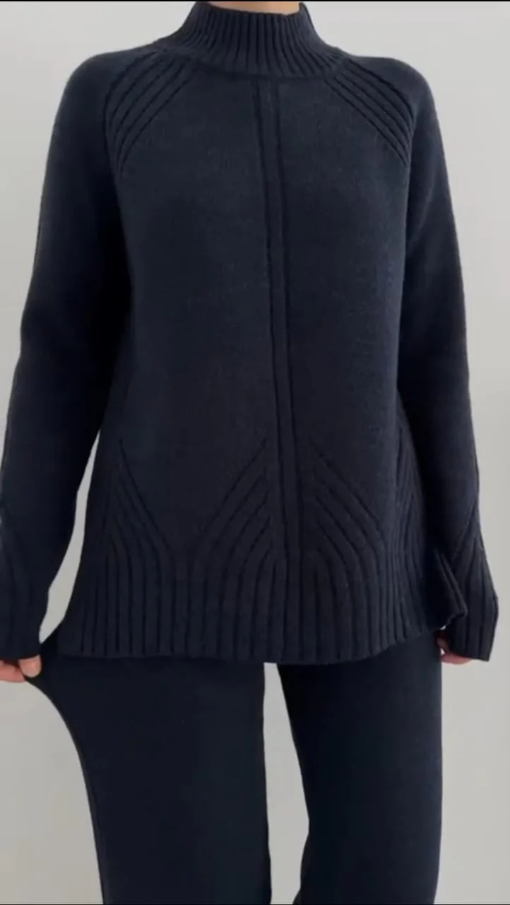Ribbed Winter Knit Set – 2 Pieces - Image 2