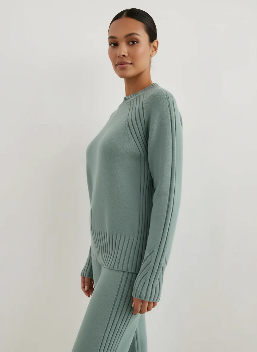 Ribbed Winter Knit Set – 2 Pieces - Image 3