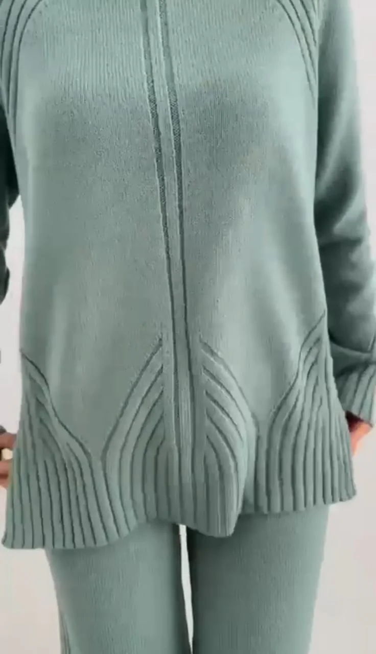 Ribbed Winter Knit Set – 2 Pieces - Image 7