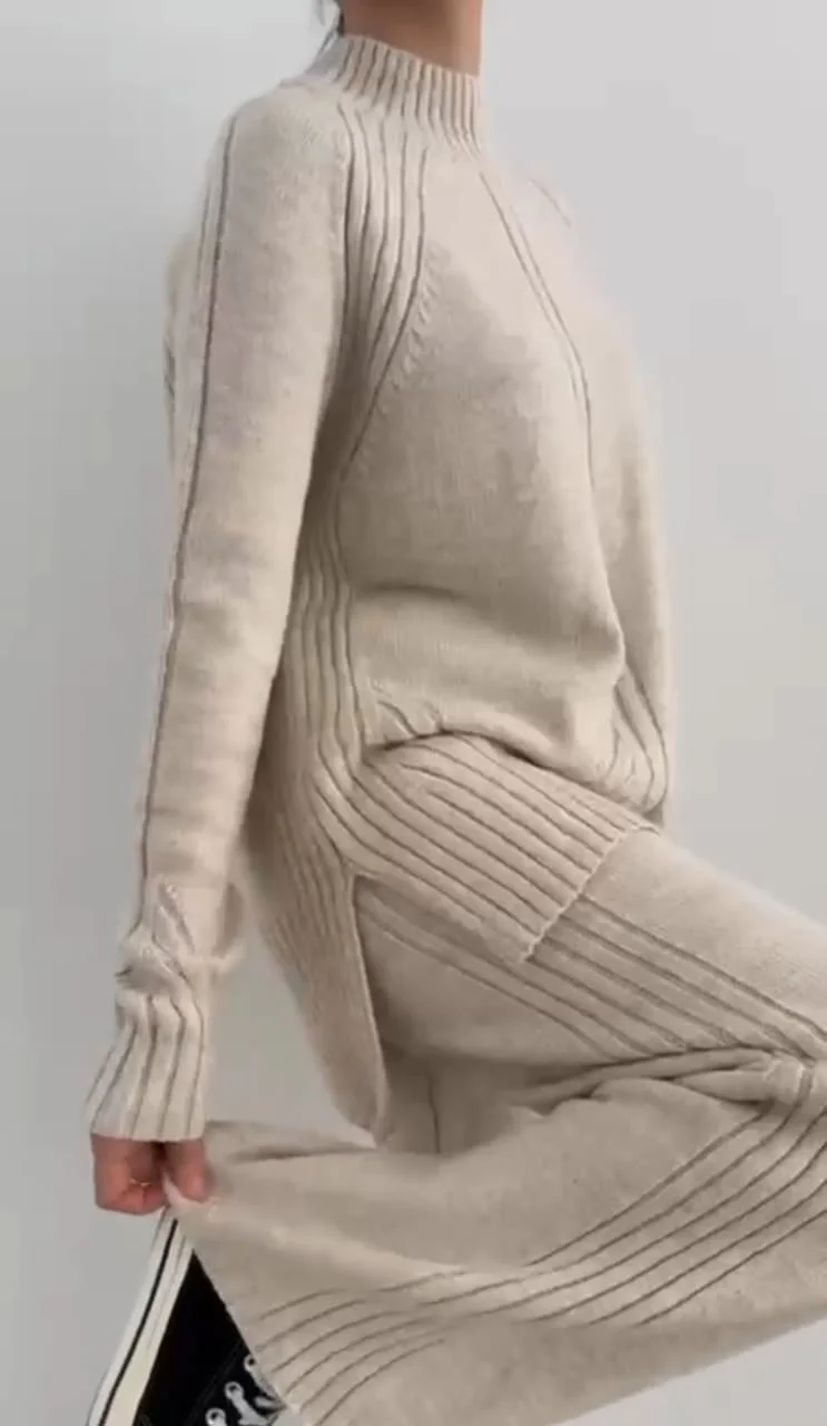 Ribbed Winter Knit Set – 2 Pieces - Image 8
