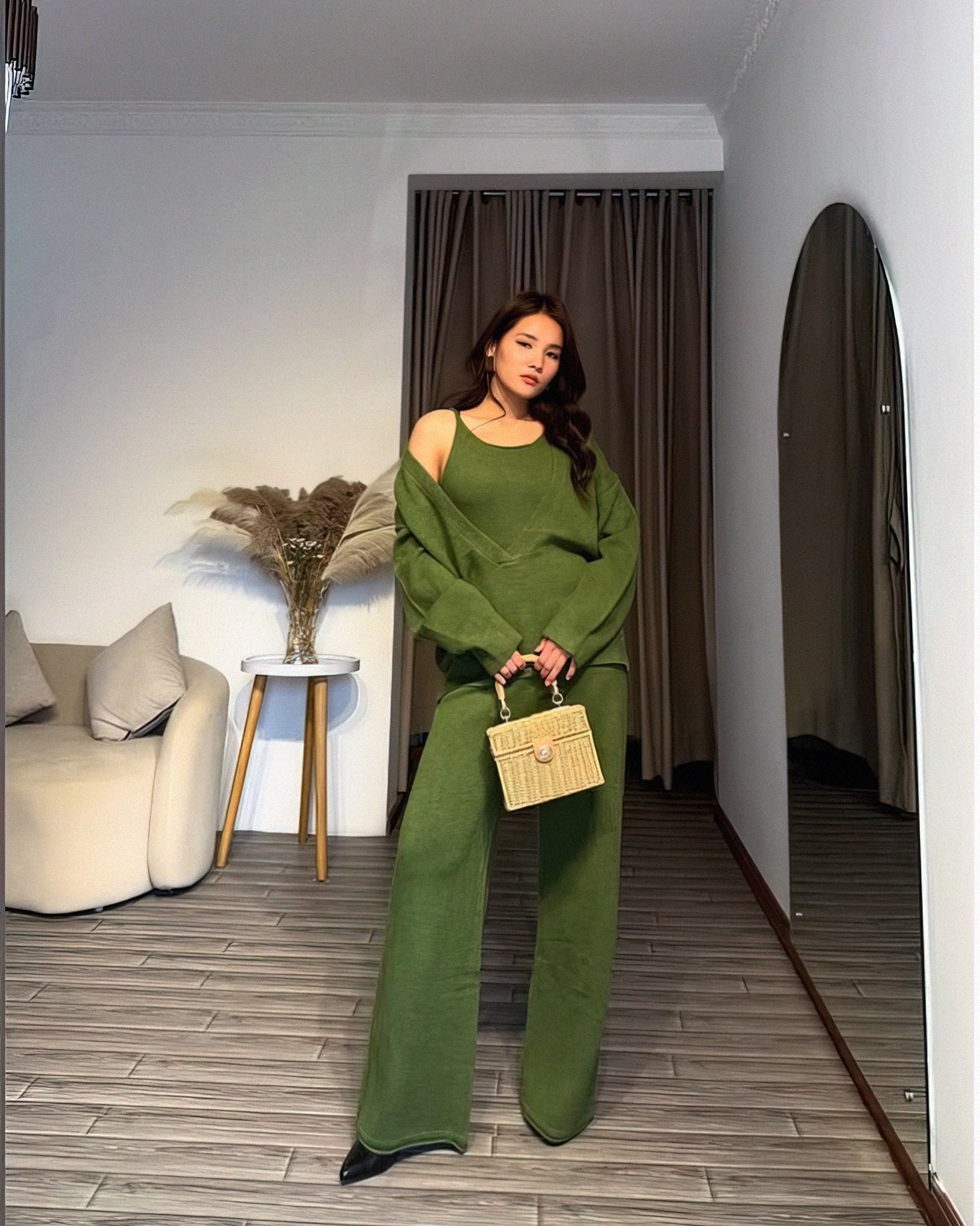 Sage Knit 3-Piece Relaxed Set - Image 3