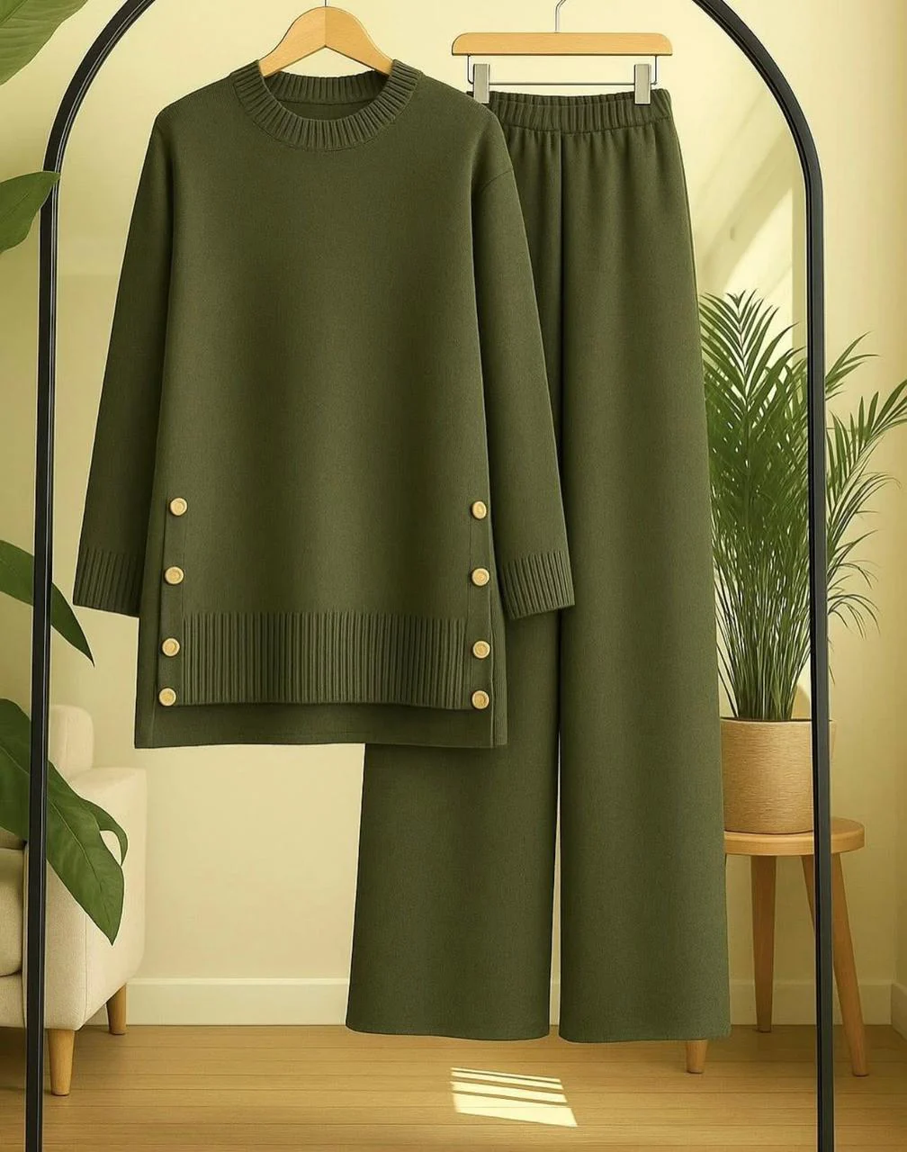 Soft Silhouette Knit Two-Piece Set - Image 3