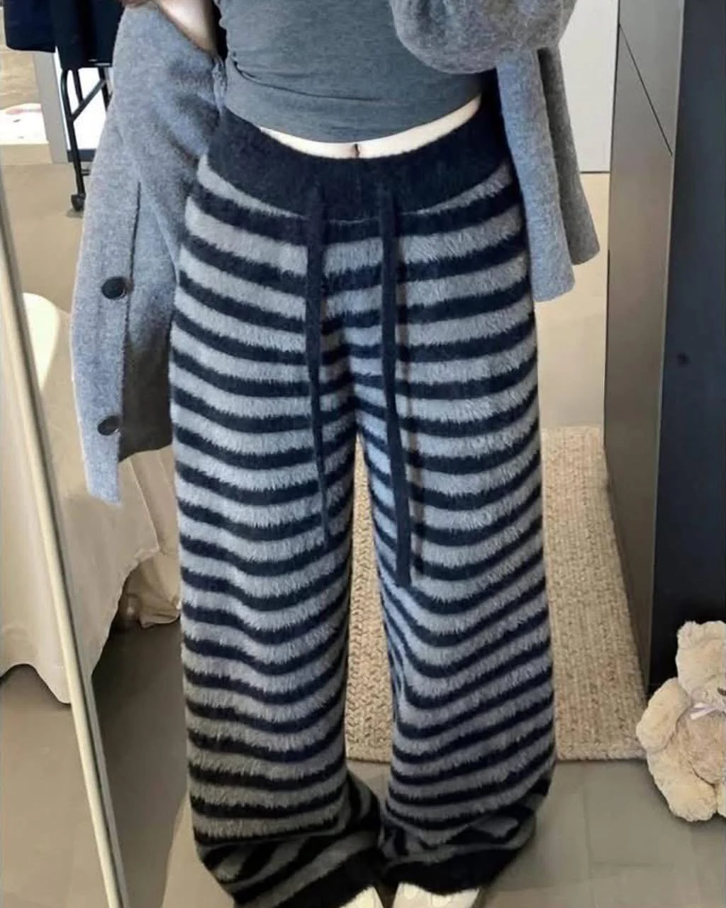 Striped Knit Lounge Pants