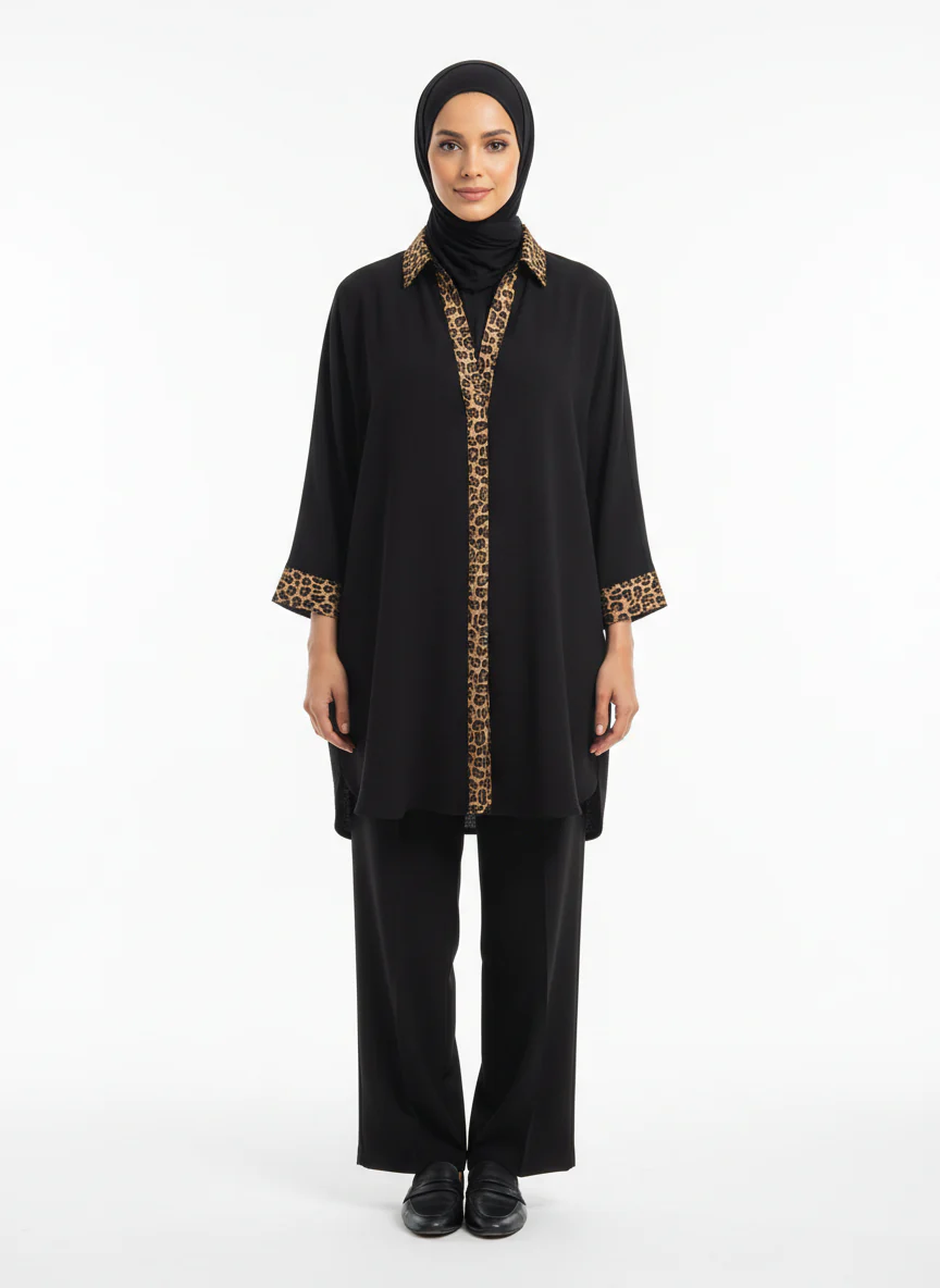Tiger Silk Crepe Two-Piece Set - Image 2